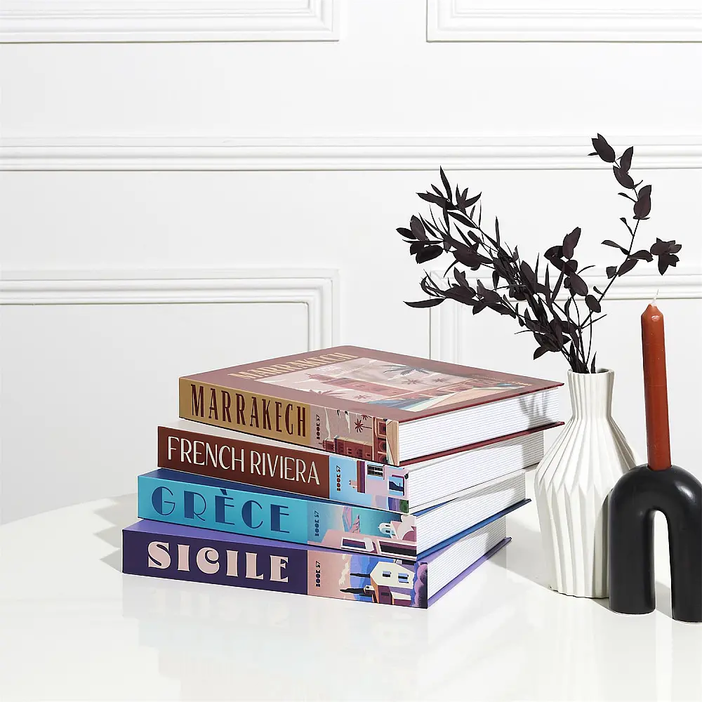 Home Deco Factory Κουτί-Βιβλίο Deco Ταξίδια, Κουτί Αποθήκευσης σε Σχήμα Βιβλίου 25 x 33 x 4.2 με Τυχαία Επιλογή Μοντέλου HD0512