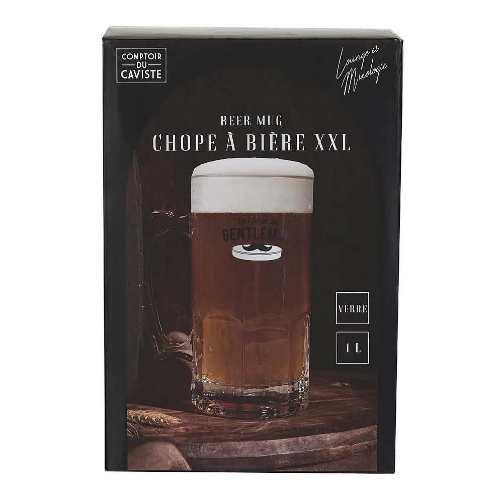 Cook Concept Ποτήρι Μπύρας XXL από Γυαλί – 1 Λίτρο με Τυχαία Επιλογή Μοντέλου KA0517
