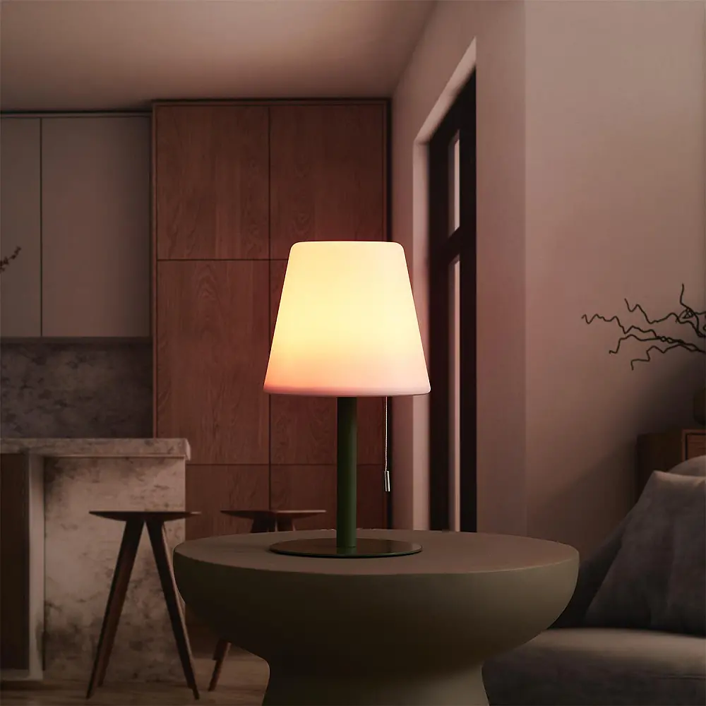 Home Deco Factory Λάμπα Τραπέζι LED - Πλαστικό - RGB Χρωμάτων - 30 εκ - Εσωτερικού και Εξωτερικού Χώρου LA0098