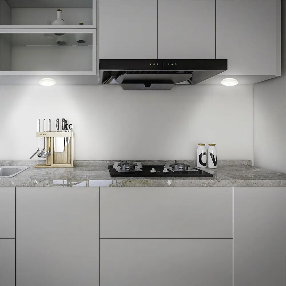 JE CHERCHE UNE IDEE Σετ 4 Αυτοκόλλητα LED Φωτιστικά Ραφιών με Dimmer - Λευκά LT6841