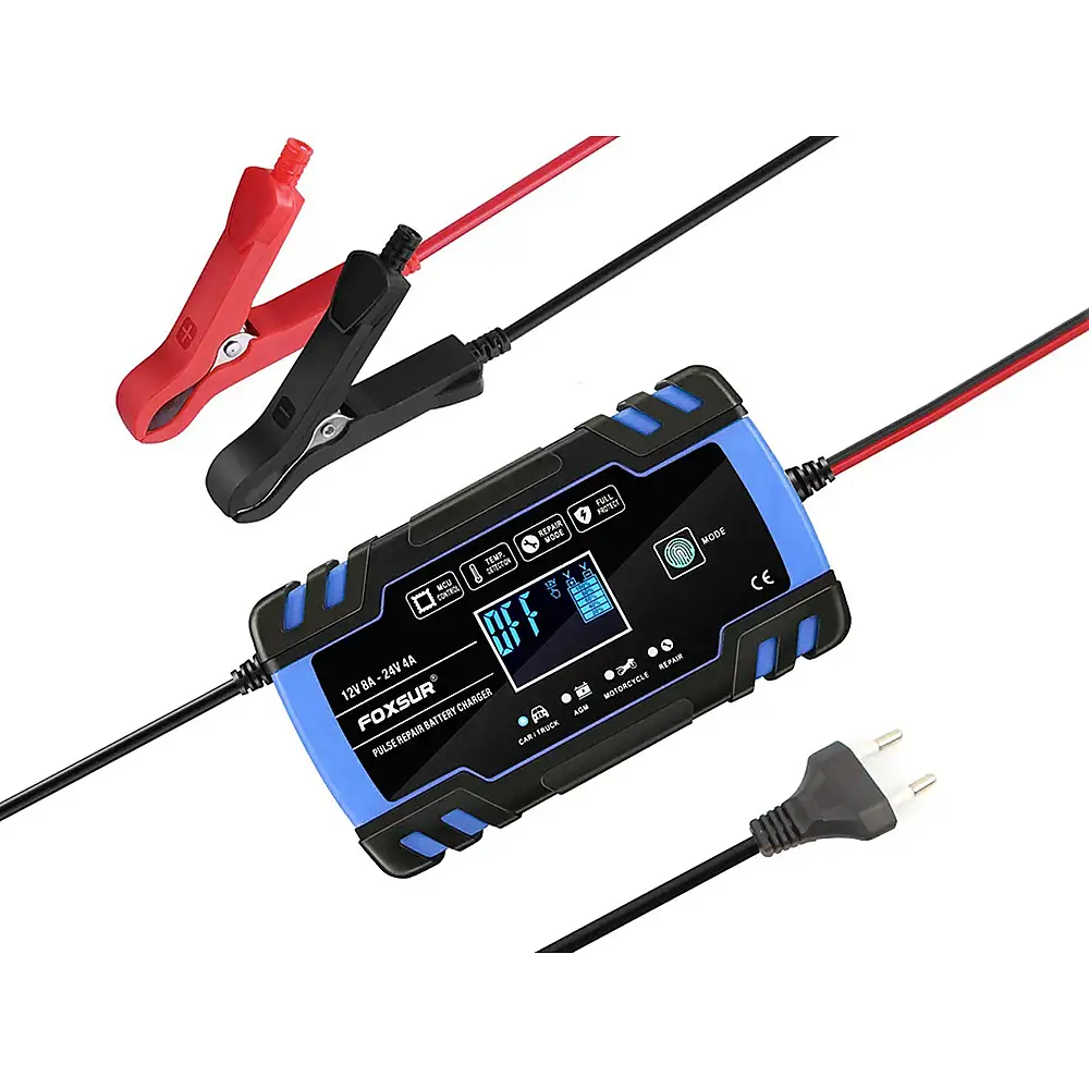 Verk Group Αυτόματος Φορτιστής Αυτοκινήτου 12V/24V με Λειτουργία Επισκευής Μπαταρίας 5907451353134