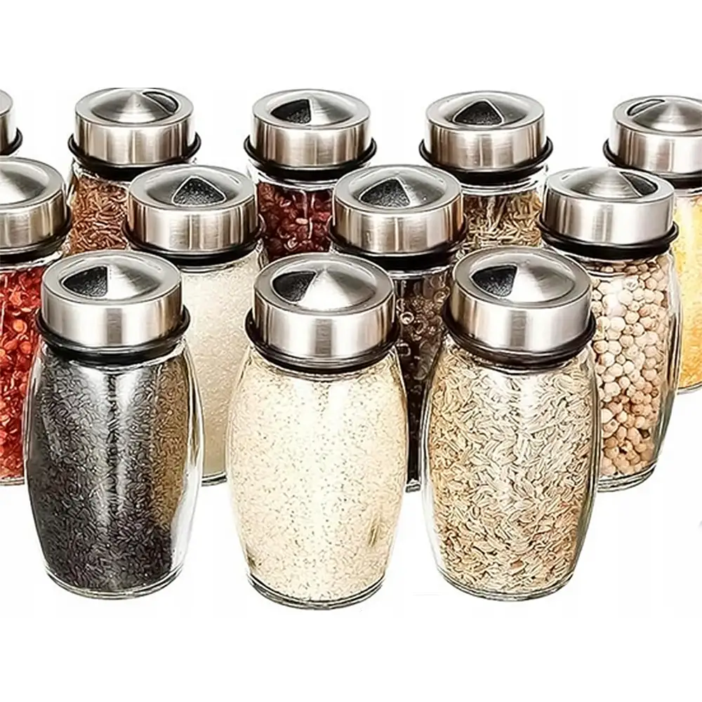 Verk Group Περιστρεφόμενο Οργανωτής Μπαχαρικών με 6 Γυάλινα Δοχεία για Μπαχαρικά & Αλάτι 5907451363508