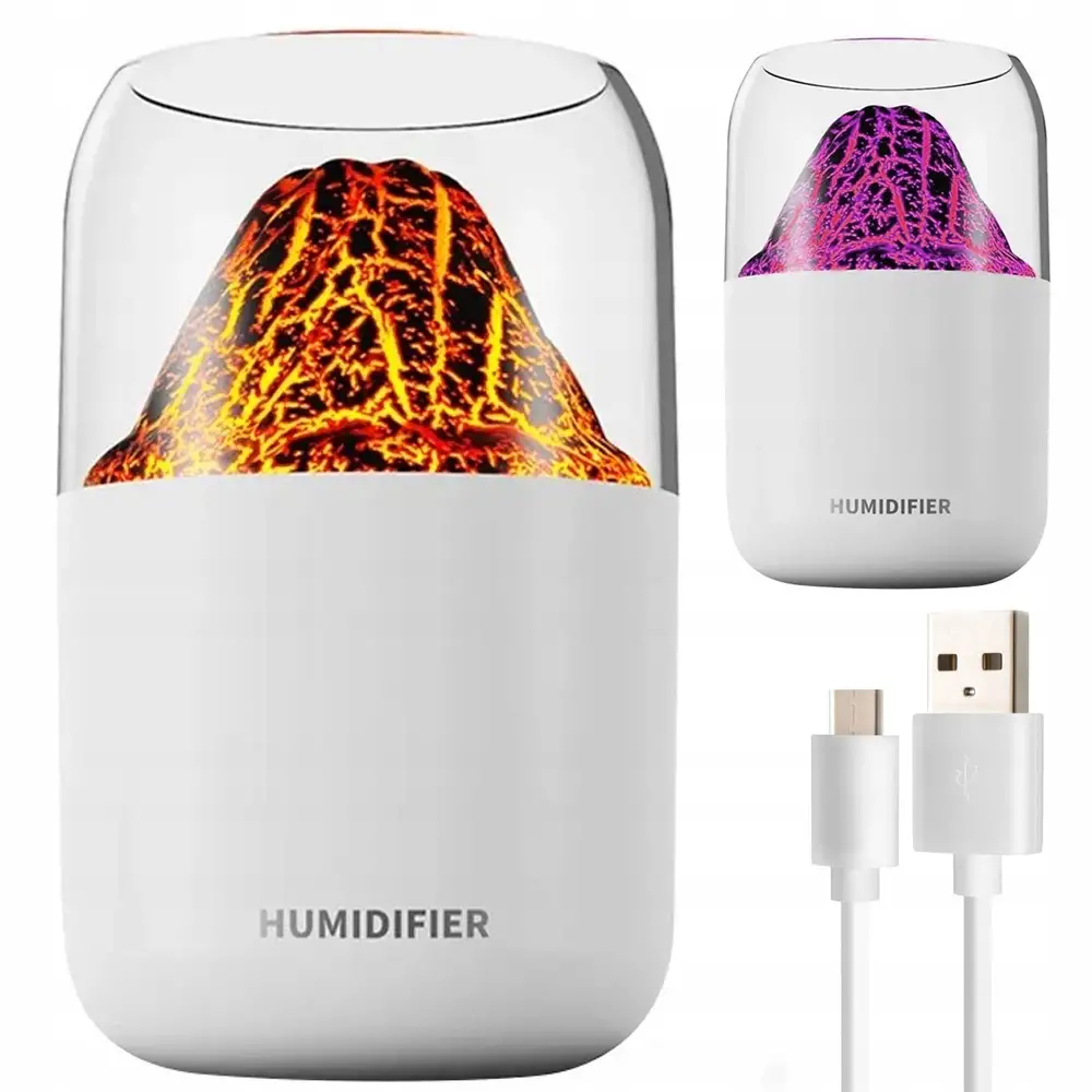 Verk Group Υγραντήρας Αέρα και Διαχυτήρας Αρωματοθεραπείας με LED Φωτισμό Υπερήχων Τυχαία Επιλογή Χρωμάτος 5907451354919