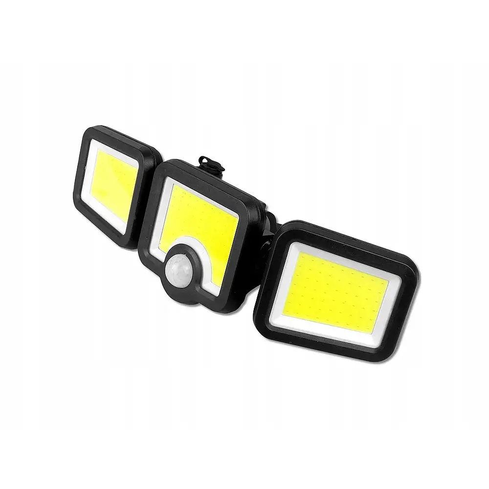 Verk Group Ηλιακή λάμπα με αισθητήρα κίνησης λυκόφωτος 171 LED ξεχωριστό πάνελ κήπου 5907451353554