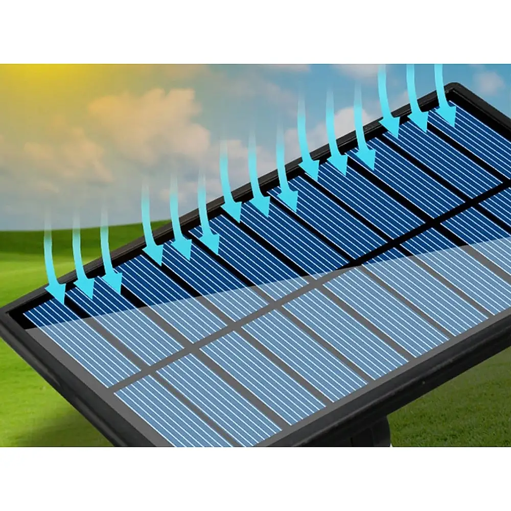 Verk Group Ηλιακή λάμπα με αισθητήρα κίνησης λυκόφωτος 171 LED ξεχωριστό πάνελ κήπου 5907451353554