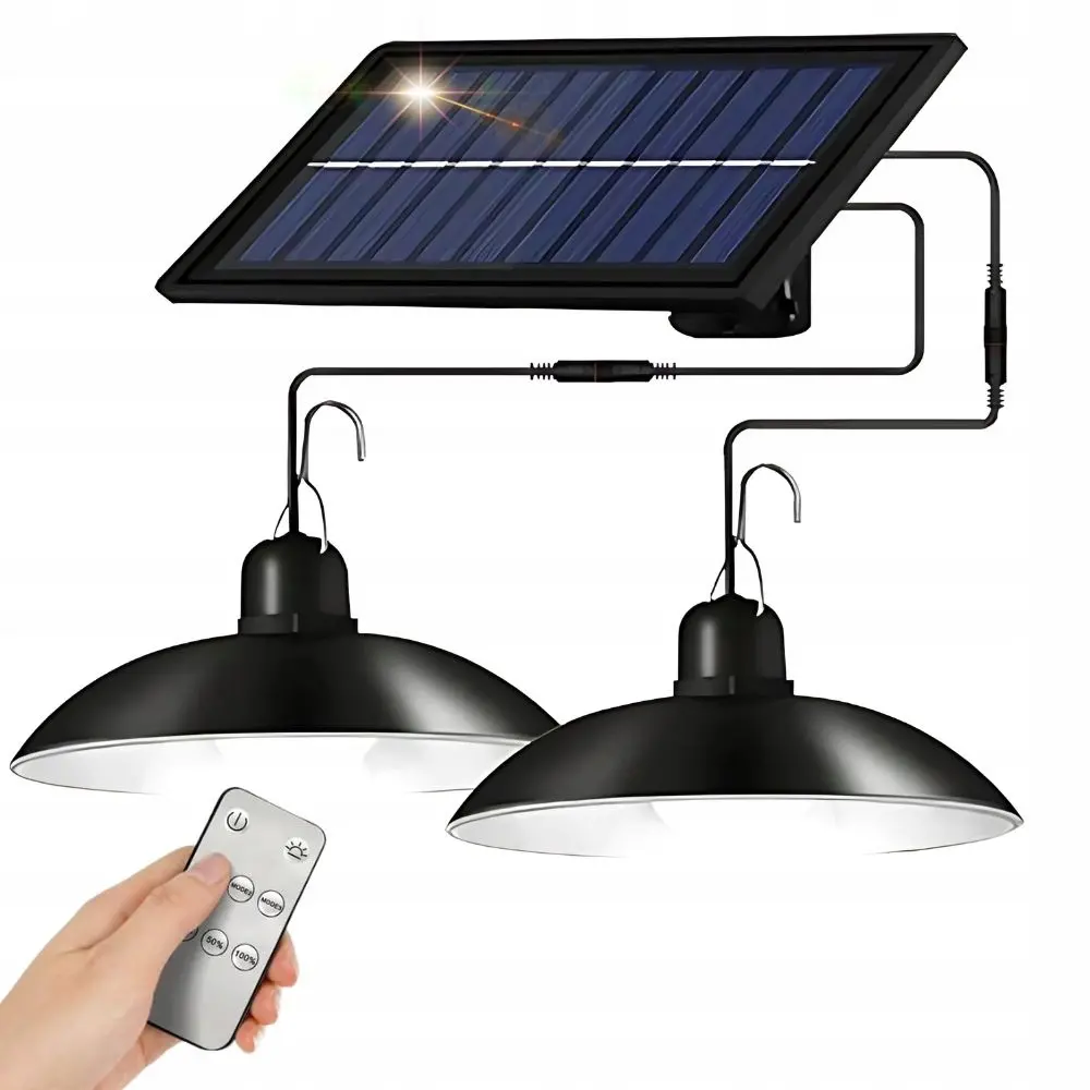 Verk Group Ηλιακό LED Εξωτερικό Φωτιστικό Οροφής με Τηλεχειριστήριο και Αισθητήρα Σούρουπου 5907451368459