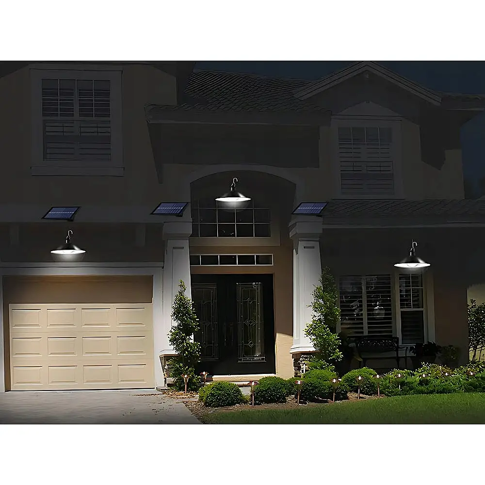 Verk Group Ηλιακό LED Εξωτερικό Φωτιστικό Οροφής με Τηλεχειριστήριο και Αισθητήρα Σούρουπου 5907451368459