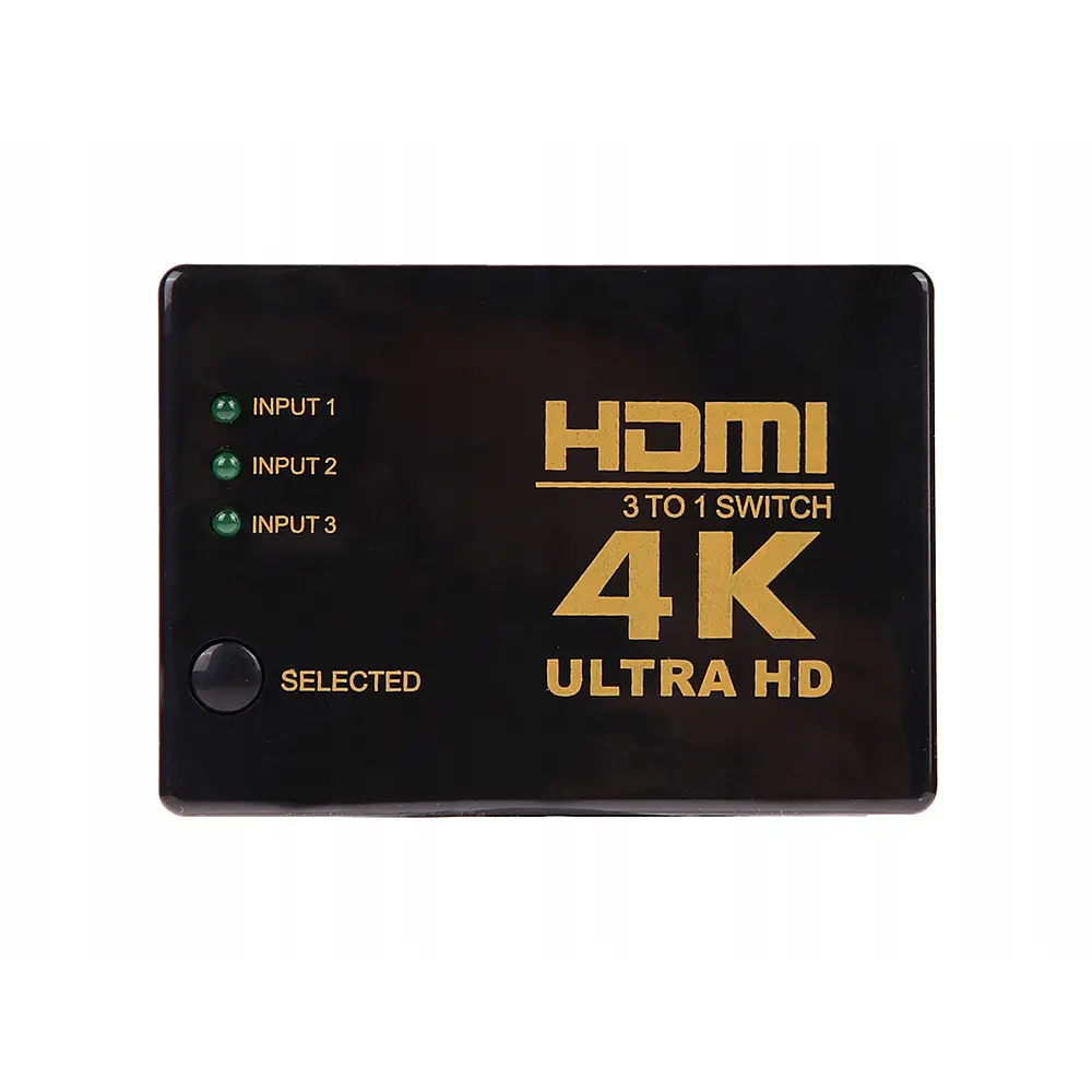 Verk Group Διακόπτης Διαχωριστής 3x σε 1 HDMI 4K UHD με Τηλεχειριστήριο IR 5907451330357