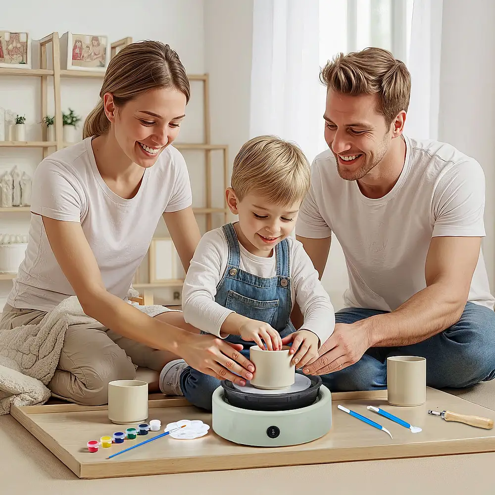 VEVOR Ηλεκτρικός Κεραμικός Τροχός για Παιδιά 158 mm - Πράσινος ETLPJYXLSWJBH5WNX001V2