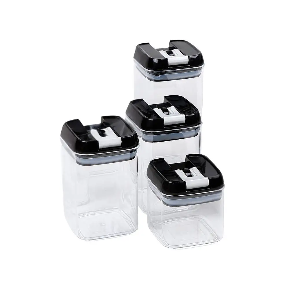 Verk Group Σετ 4 Δοχείων Κουζίνας για Ζυμαρικά με Αεροστεγές Κλείσιμο 5907451374276