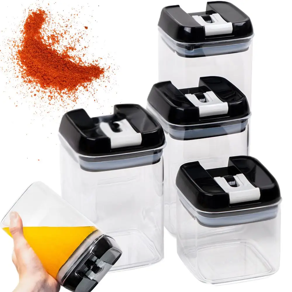 Verk Group Σετ 4 Δοχείων Κουζίνας για Ζυμαρικά με Αεροστεγές Κλείσιμο 5907451374276