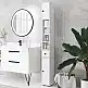 Kleankin kleankin Κινητή Στήλη Μπάνιου με Συρτάρι, 2 Ντουλάπια και 4 Ανοιχτά Ράφια, από Ξύλο, 20x20x180 cm, Λευκό 834-625V80WT