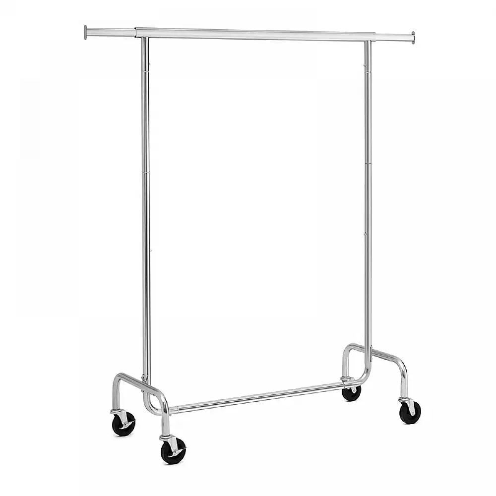 Μεταλλική Κρεμάστρα Ρούχων Δαπέδου Βαρέως Τύπου 110 / 150 x 45 x 160 cm με Ρόδες Songmics HSR11S
