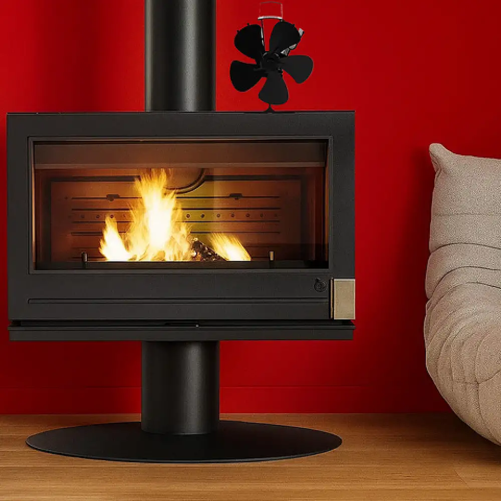 Kaminer Ανεμιστήρας Τζακιού με 5 Λεπίδες που Λειτουργεί με Θερμότητα 26206