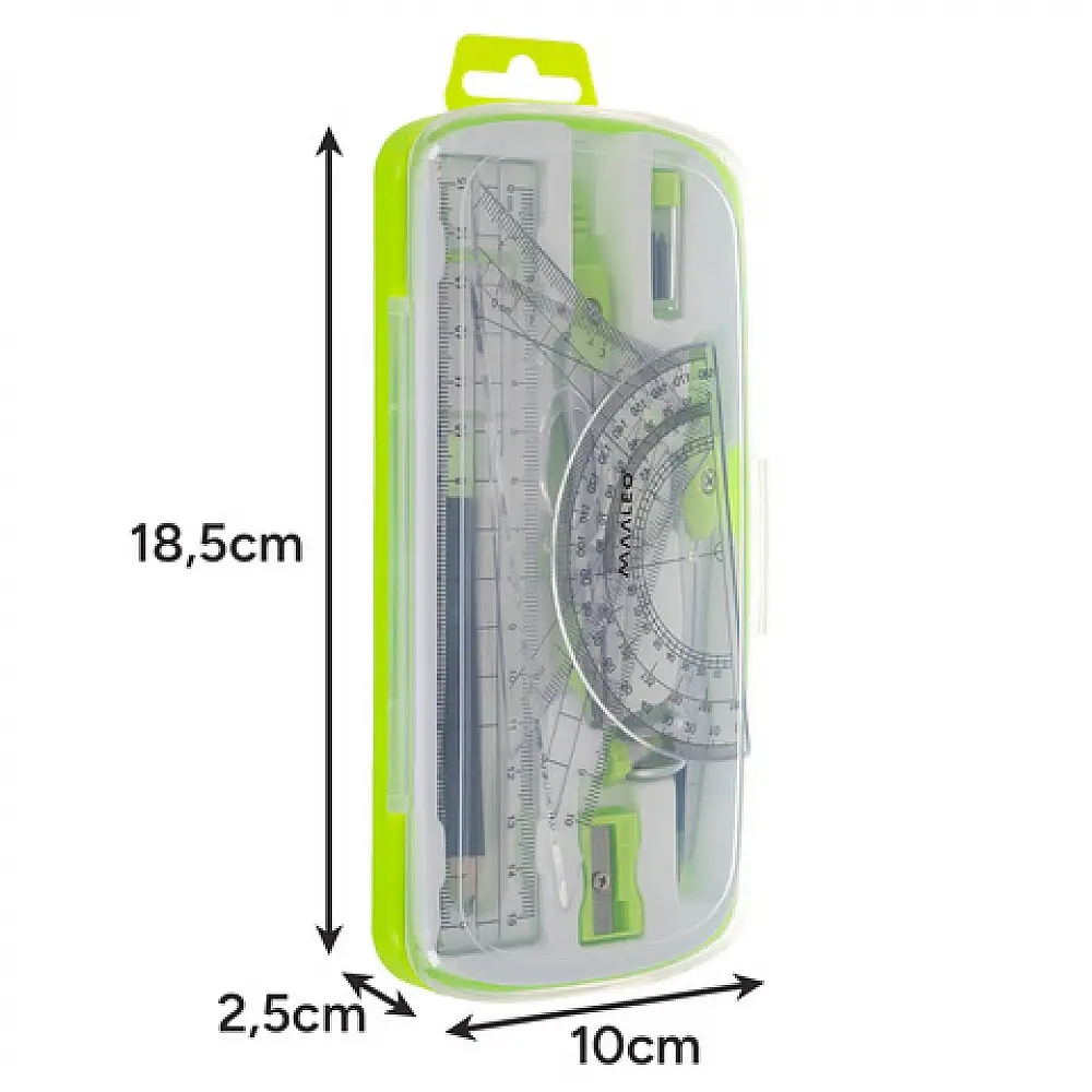 Maaleo Σετ Γεωμετρικών Εργαλείων - 10 Ανθεκτικά Εργαλεία για Ακρίβεια και Ασφάλεια 26170