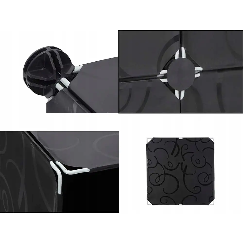 Verk Group Μοντέρνα Ντουλάπα Ντουλάπας με Αρθρωτή Σύνθεση και Μονάδα Κρεμαστών Ρούχων 5907451323434