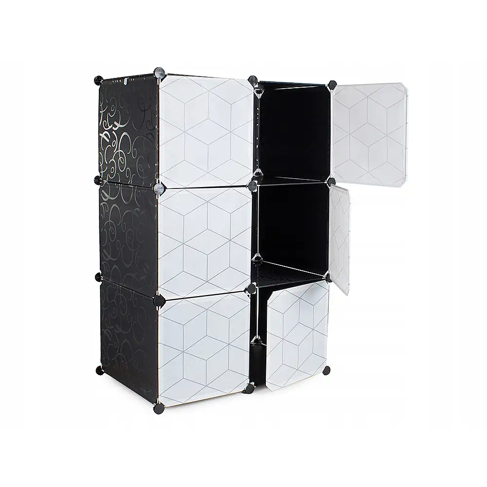 Verk Group Μοντέρνα Ντουλάπα Ντουλάπας με Αρθρωτή Σύνθεση και Μονάδα Κρεμαστών Ρούχων 5907451323434