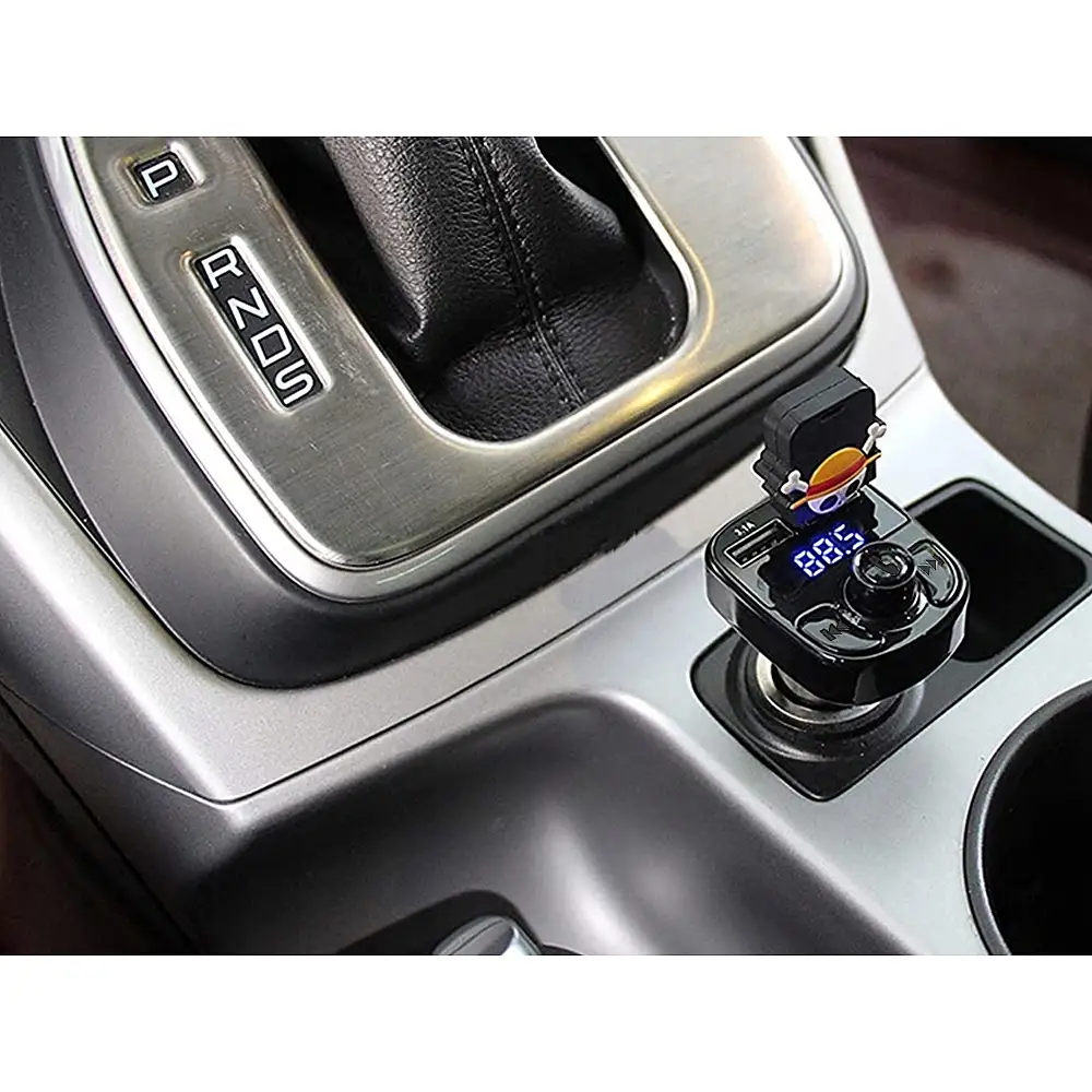 Verk Group Πολυλειτουργικός Πομπός FM με MP3, Bluetooth και Φορτιστή USB Διπλής Θύρας 5907451325230