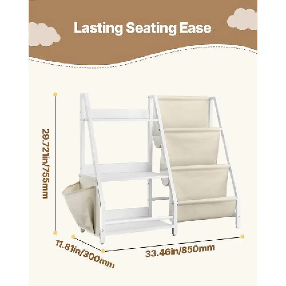 VEVOR Παιδική Βιβλιοθήκη με Οργανωτή Αποθήκευσης ETCWJJDJS314YWJPR001V0