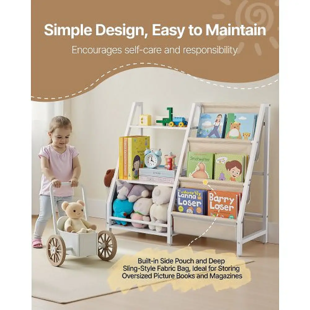 VEVOR Παιδική Βιβλιοθήκη με Οργανωτή Αποθήκευσης ETCWJJDJS314YWJPR001V0