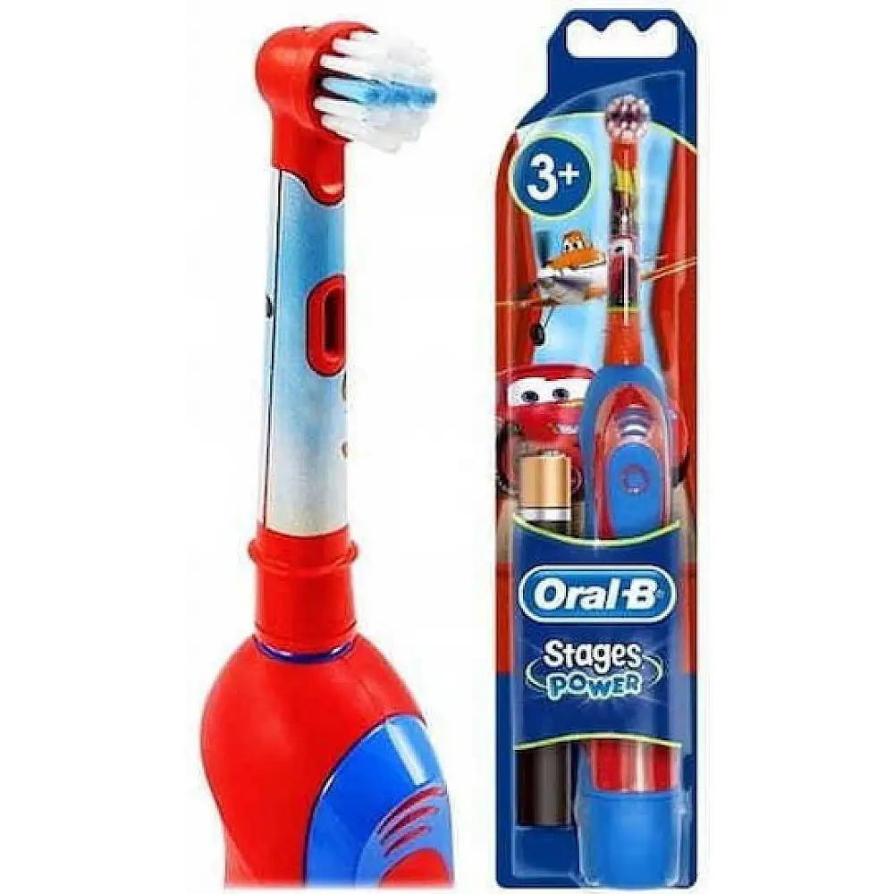 Oral-B Ηλεκτρική Οδοντόβουρτσα Stages Power Cars για Παιδιά 3+ Ετών - Κόκκινη 4210201293873-Cars