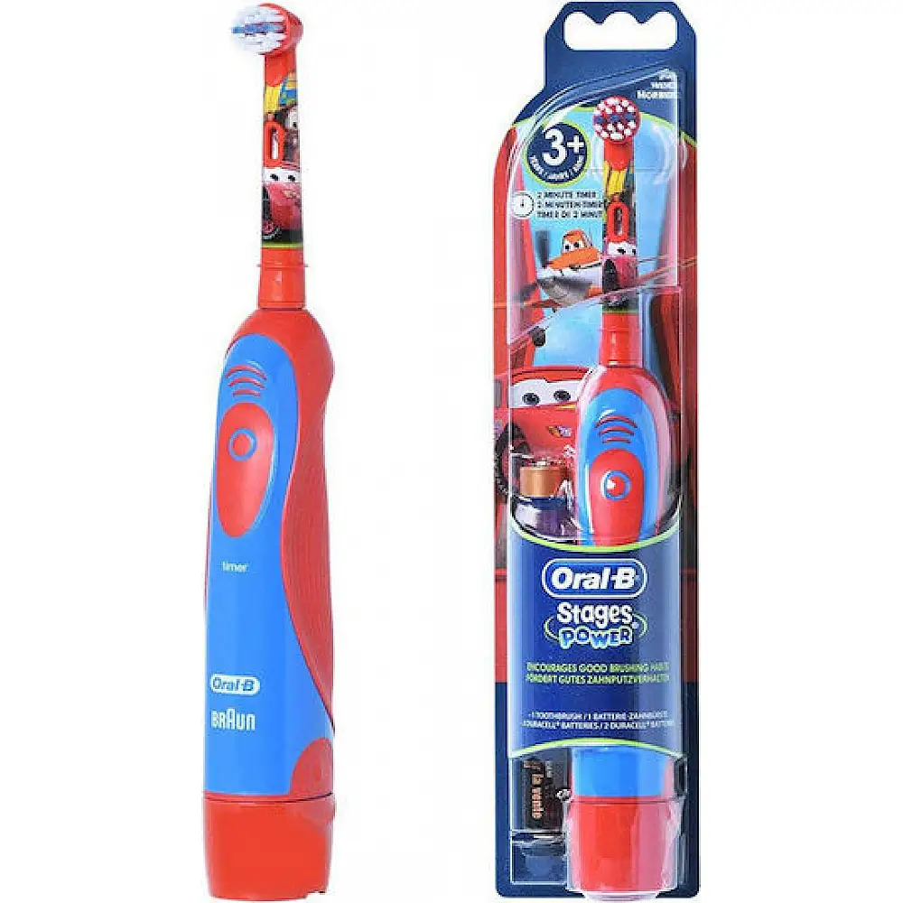 Oral-B Ηλεκτρική Οδοντόβουρτσα Stages Power Cars για Παιδιά 3+ Ετών - Κόκκινη 4210201293873-Cars