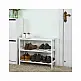 Ξύλινο Stand Αποθήκευσης Παπουτσιών με 3 Ράφια 70 x 26 x 55 cm Songmics LBS13W