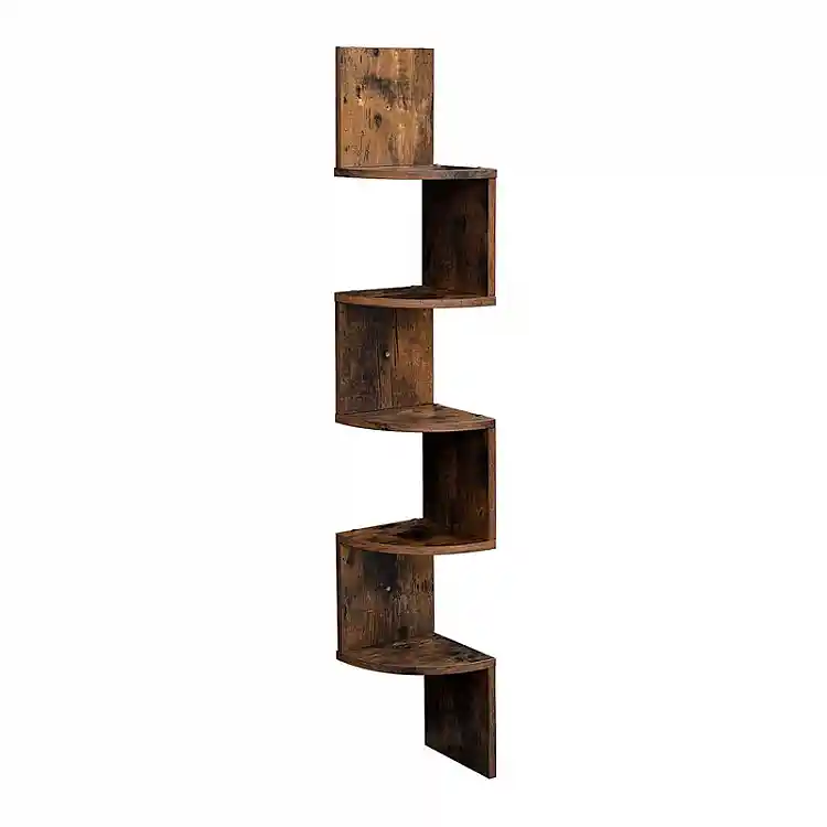 Γωνιακή Ξύλινη Ραφιέρα με 5 Ράφια 20 x 20 x 127.5 cm VASAGLE LBC20BX