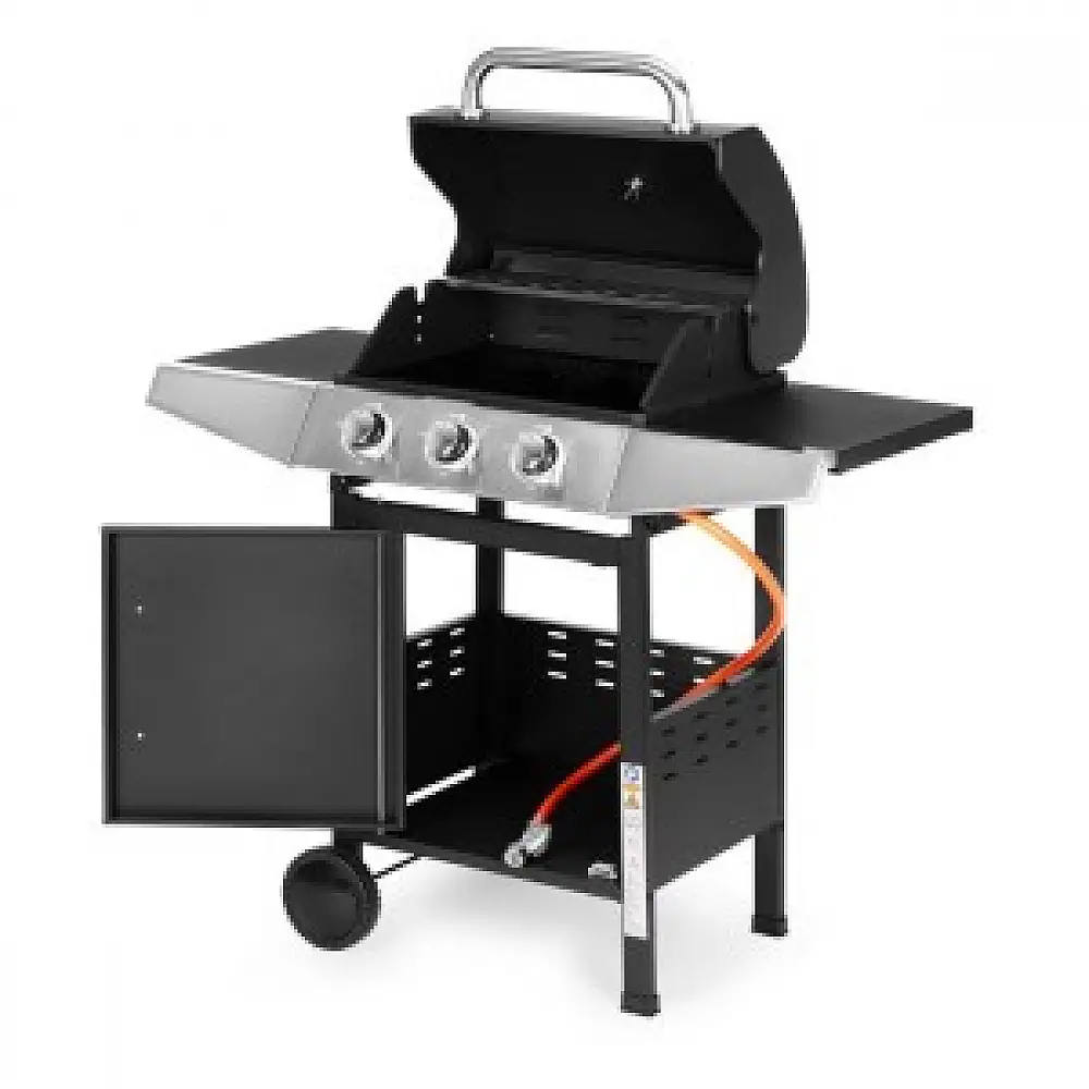 Multistore Ψησταριά Υγραερίου 10.2 kW με 3 Καυστήρες, Θερμόμετρο & Ρυθμιστή QL-02