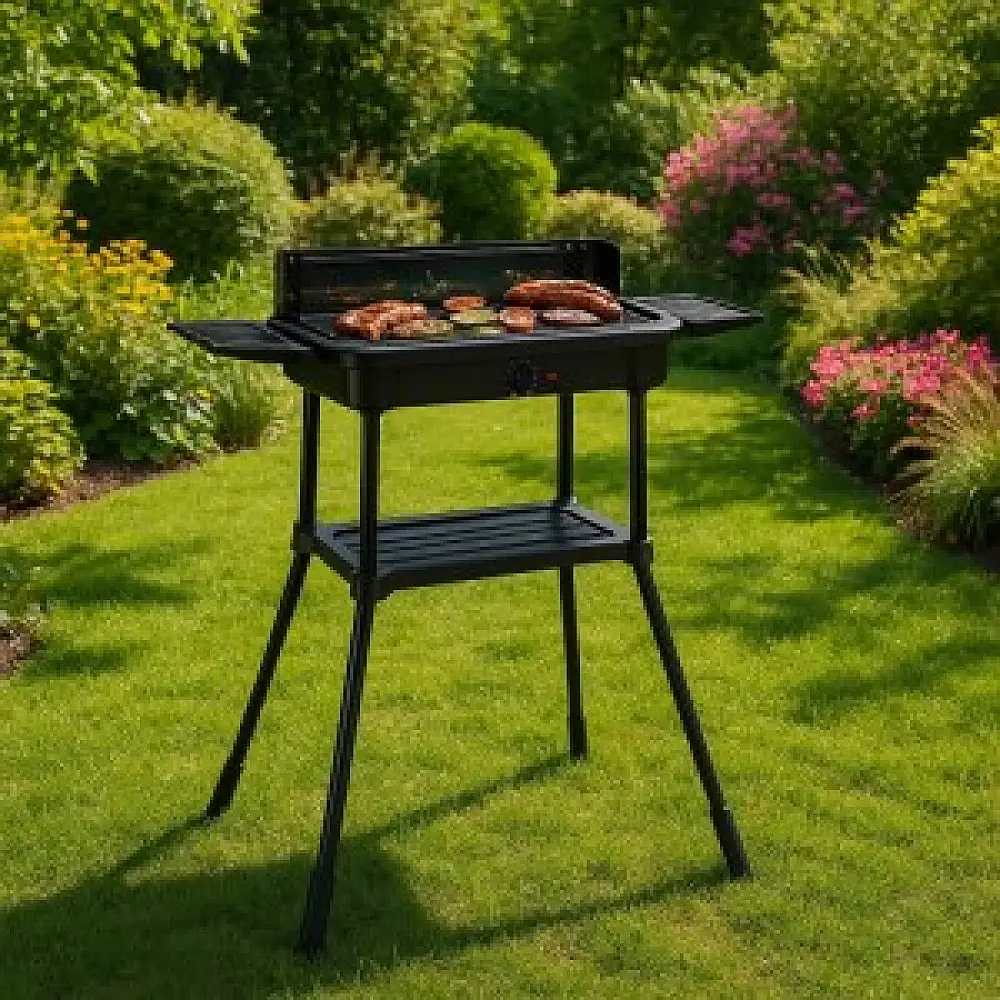 Multistore Ηλεκτρική Ψησταριά 3 σε 1 Επιτραπέζια με Πλάκα Ψησίματος, Δίσκο Συλλογής και Θερμοστάτη BQ231-SWGF