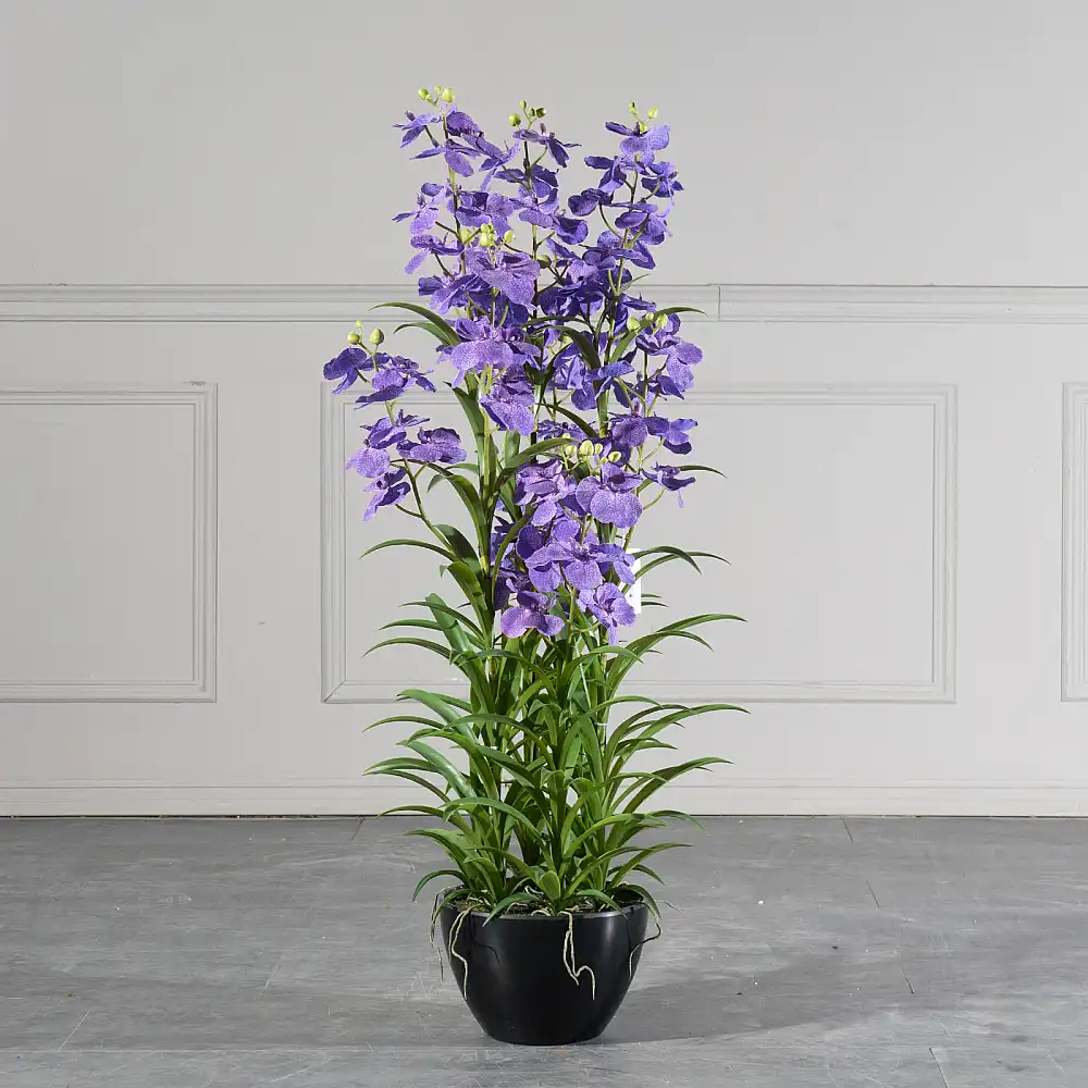 Supergreens Τεχνητό Φυτό Ορχιδέα "Cymbidium Orchid" Μωβ 120 εκ.