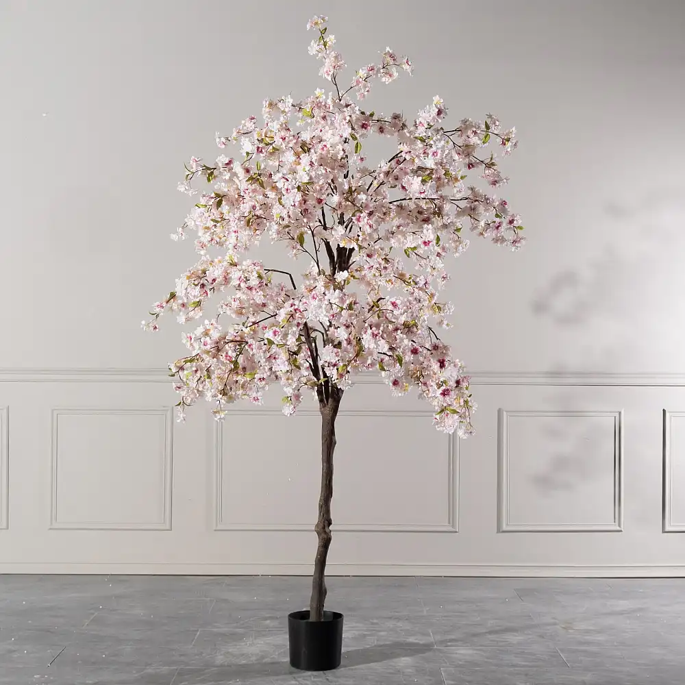 Supergreens Τεχνητό Δέντρο Κερασιά "Prunus" Ροζ 120x120x220 εκ.