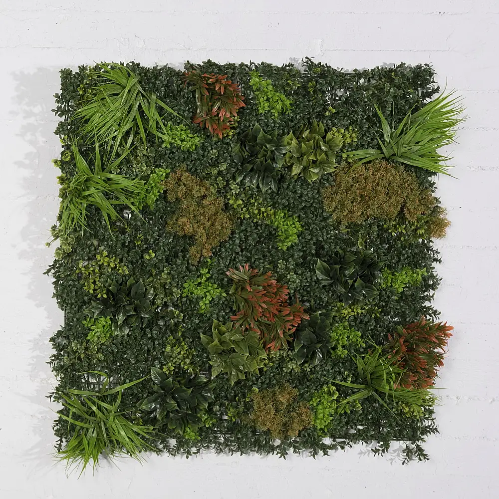 Supergreens Τεχνητή Φυλλωσιά Πυξάρι με Moss "Giardino" Πράσινη 100x100 εκ.
