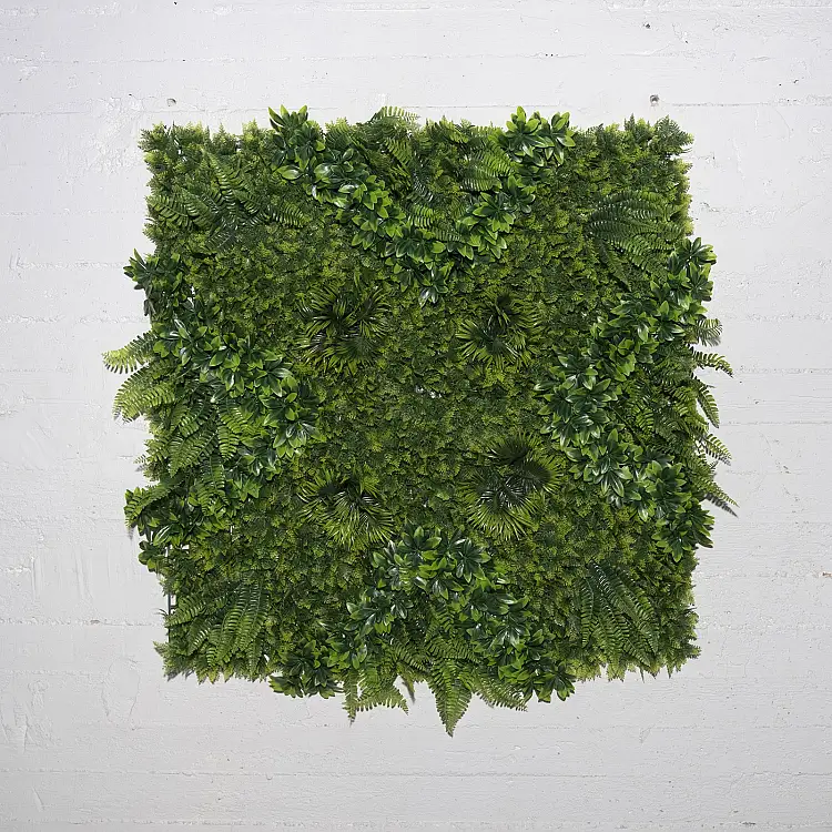 Supergreens Τεχνητή Φυλλωσιά Φτέρη με Φίκο "Floris" 100x100 εκ.