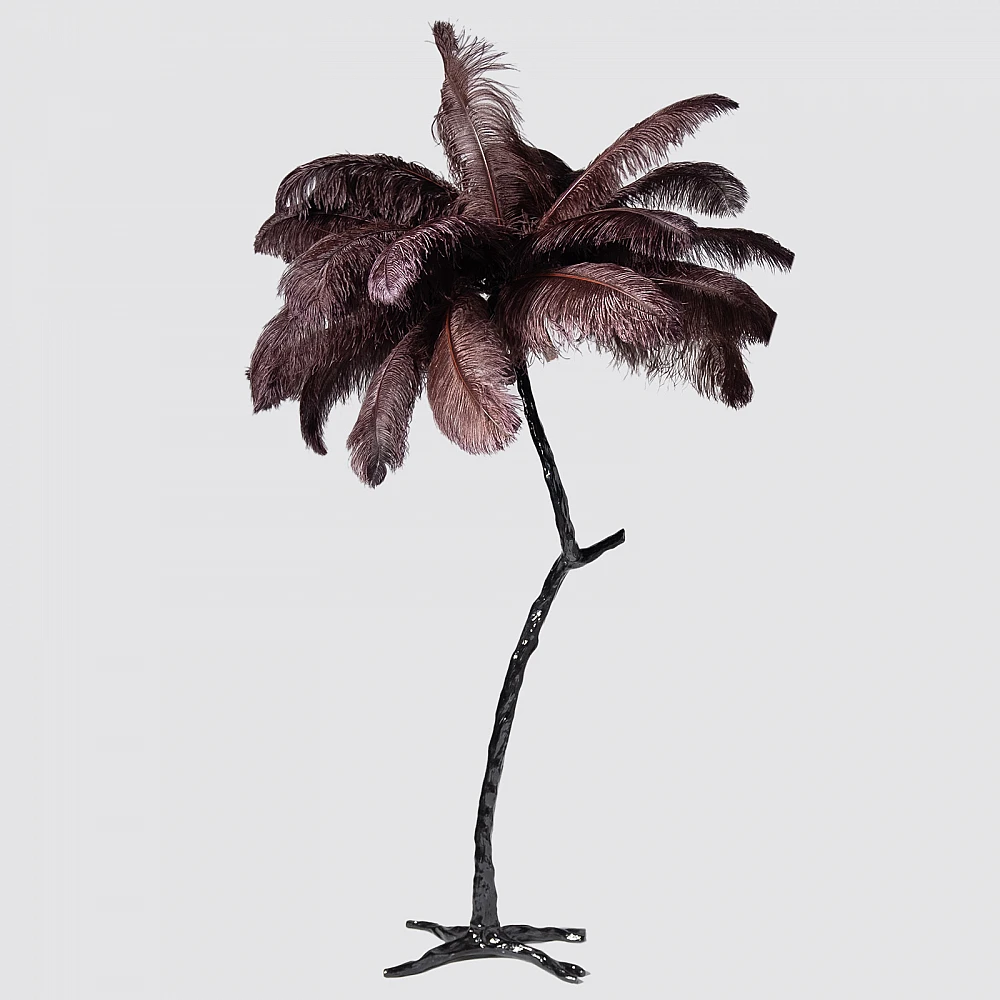 Supergreens Φωτιστικό Επιδαπέδιο ''Ostrich'' Μαύρο/Μαύρο 170 εκ.