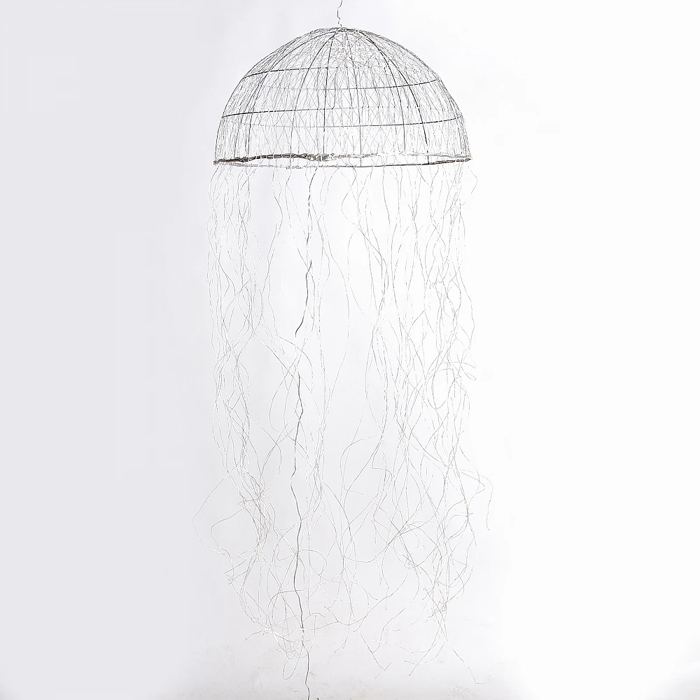 Supergreens Φωτιστικό Οροφής "Jellyfish" Ασημί με 1280 Led 60x200 εκ.
