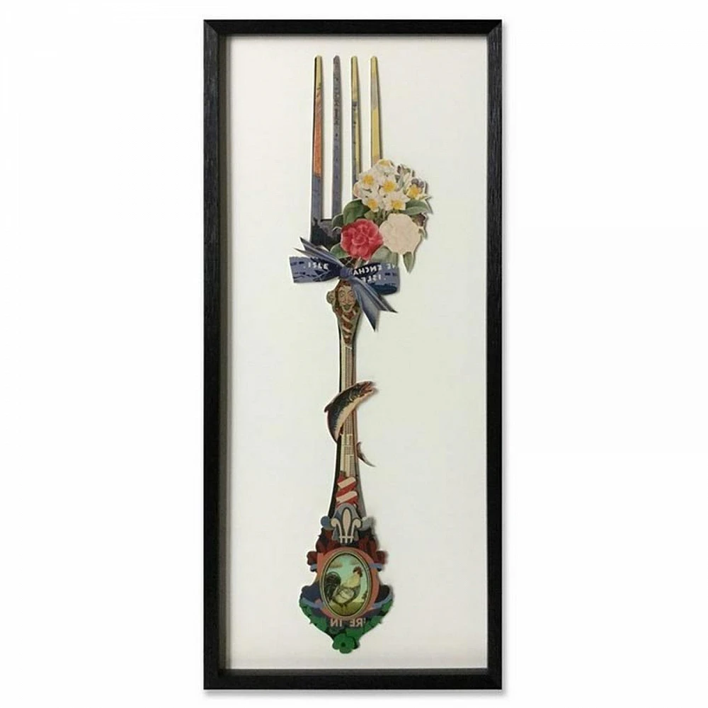 Supergreens Πίνακας Κολάζ “Fork” 40x90 εκ.