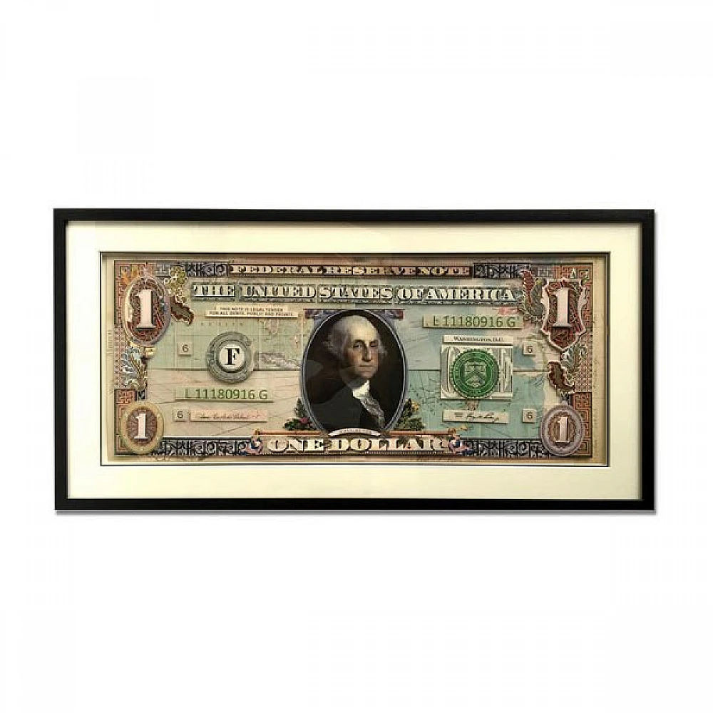 Supergreens Πίνακας Κολάζ “US Dollar” 50x100 εκ.