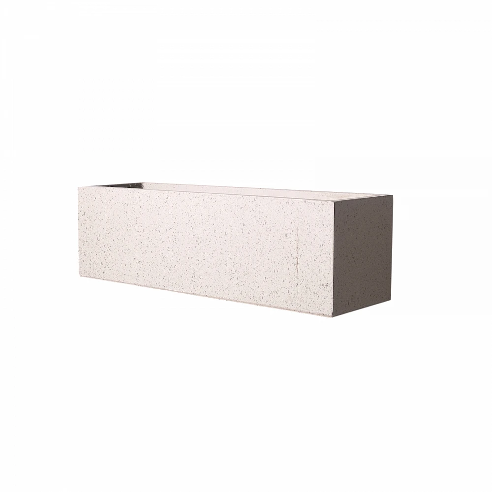 Supergreens Γλάστρα Πήλινη Ορθογώνια ''Terazzo'' Εκρου Elephant S 60x19x19 εκ.