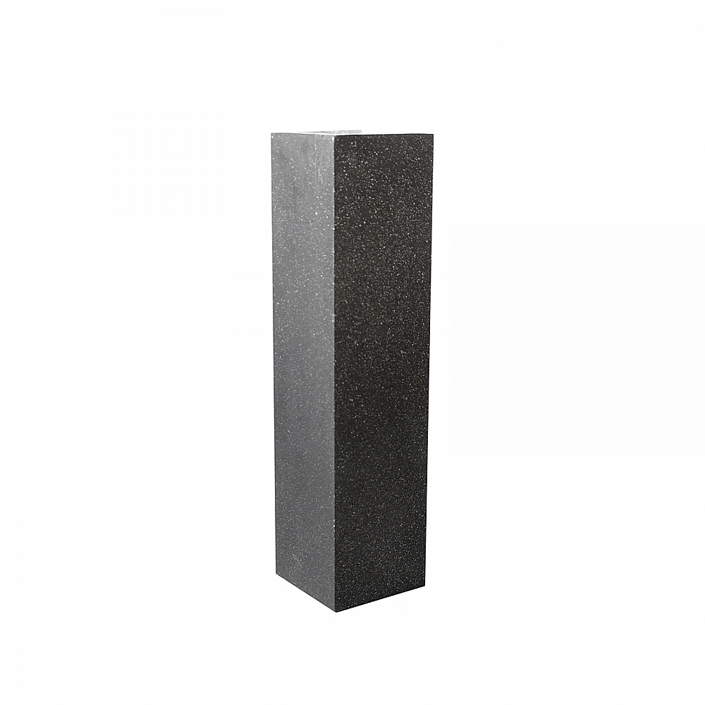 Supergreens Ανθοστήλη Πήλινη ''Terazzo'' Μαύρο S 20x20x80 εκ.