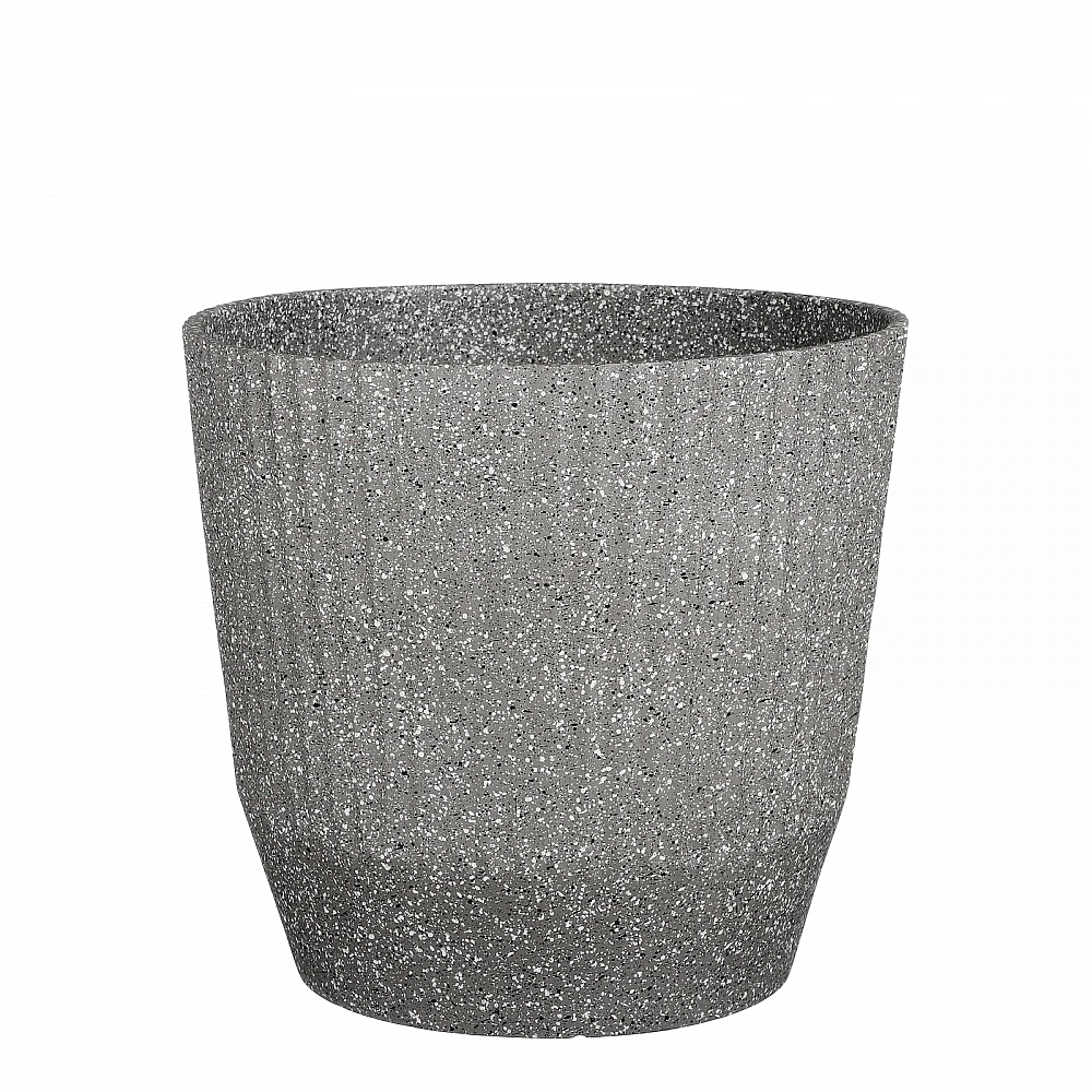 Supergreens Γλάστρα PVC "Terazzo" Γκρι 37x37x33,5 εκ.