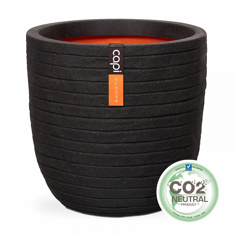 Supergreens Γλάστρα PVC Mαύρη CE 43x43x41 εκ.