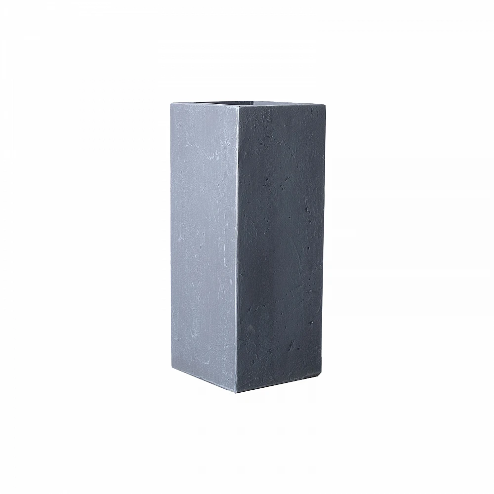 Supergreens Γλάστρα Πήλινη "Solid" Γκρι S 20x20x50 εκ.