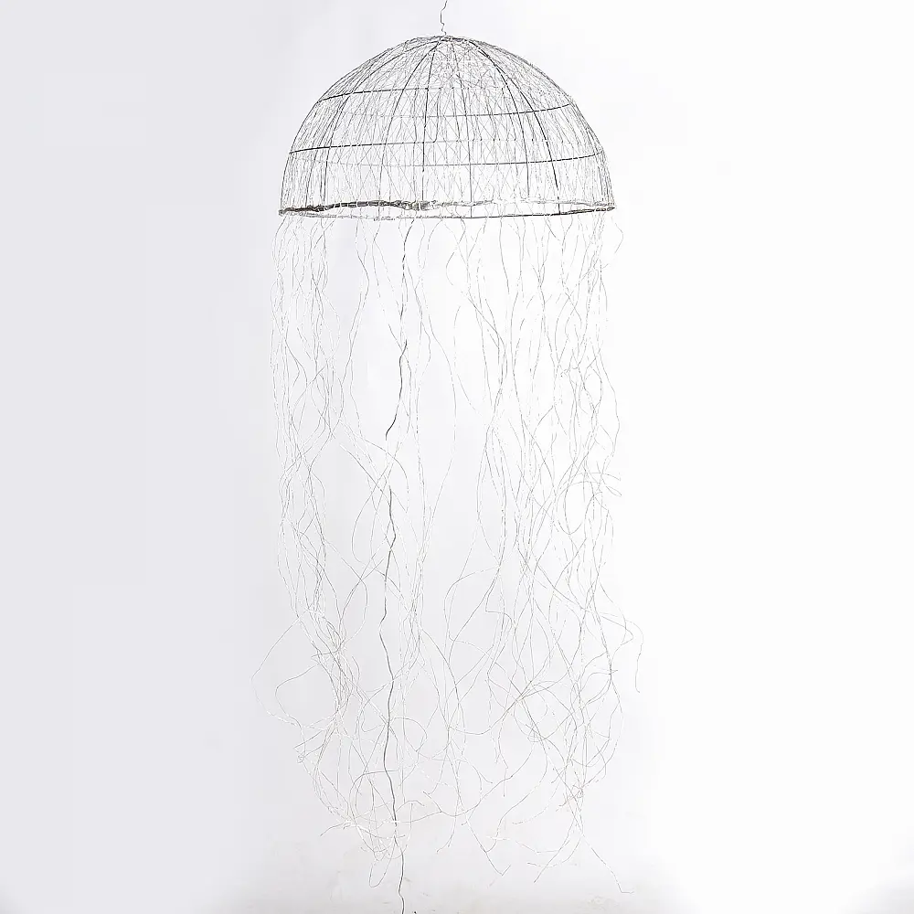 Supergreens Φωτιστικό Οροφής "Jellyfish" Ασημί με 1280 Led 60x200 εκ.
