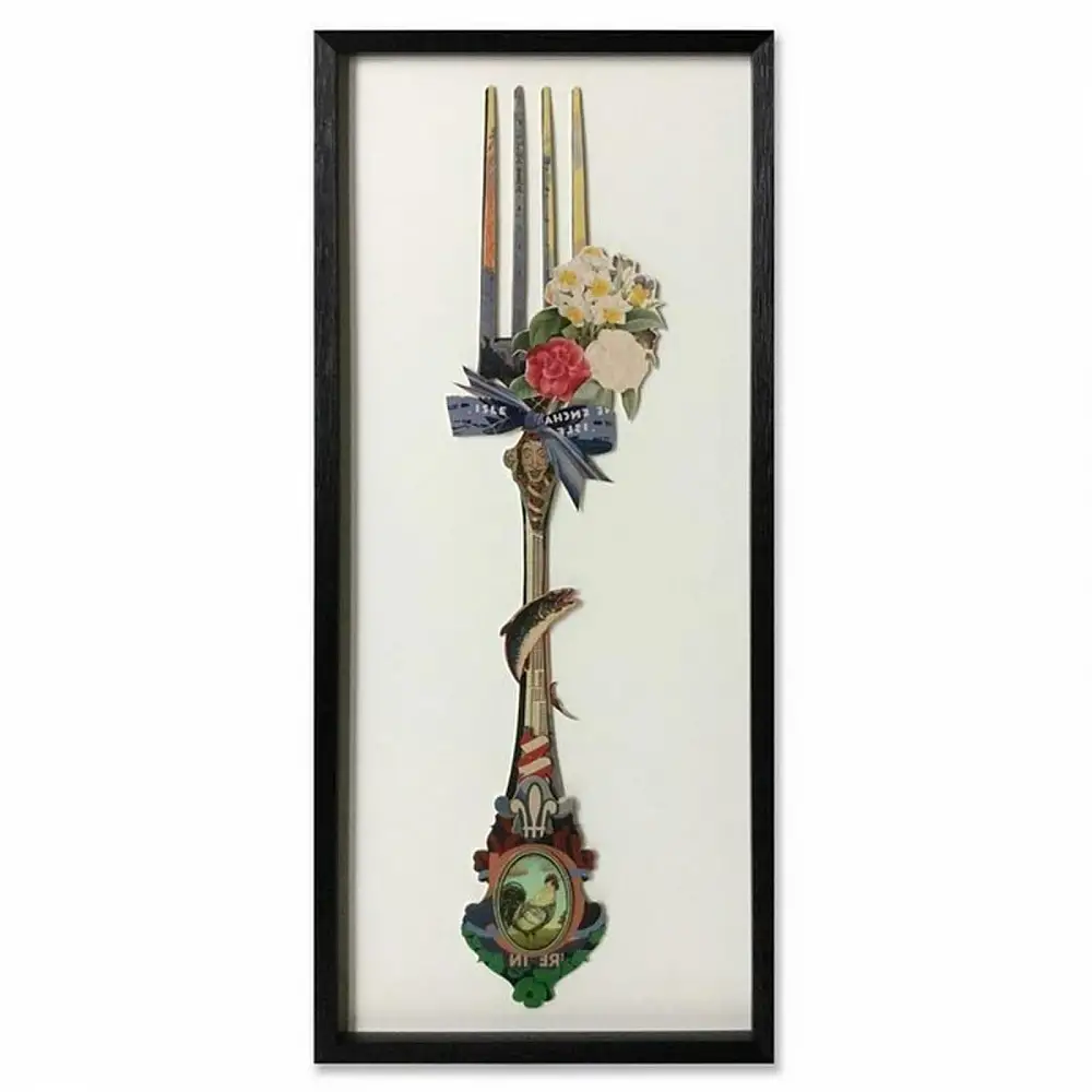 Supergreens Πίνακας Κολάζ “Fork” 40x90 εκ.