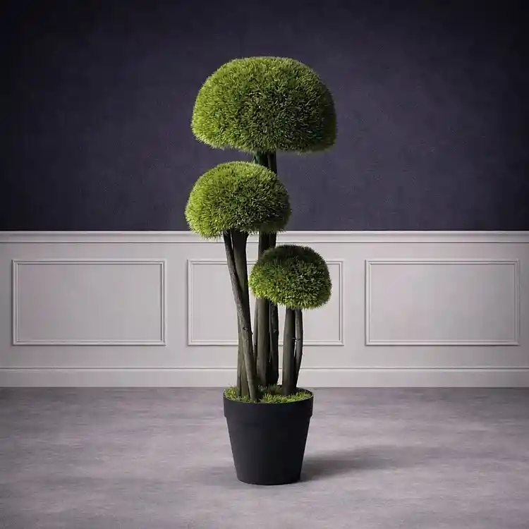 Supergreens UV Τεχνητό Δέντρο Μπονσάι Moss ''Mushroom'' Τριπλό Πράσινο 70 εκ.