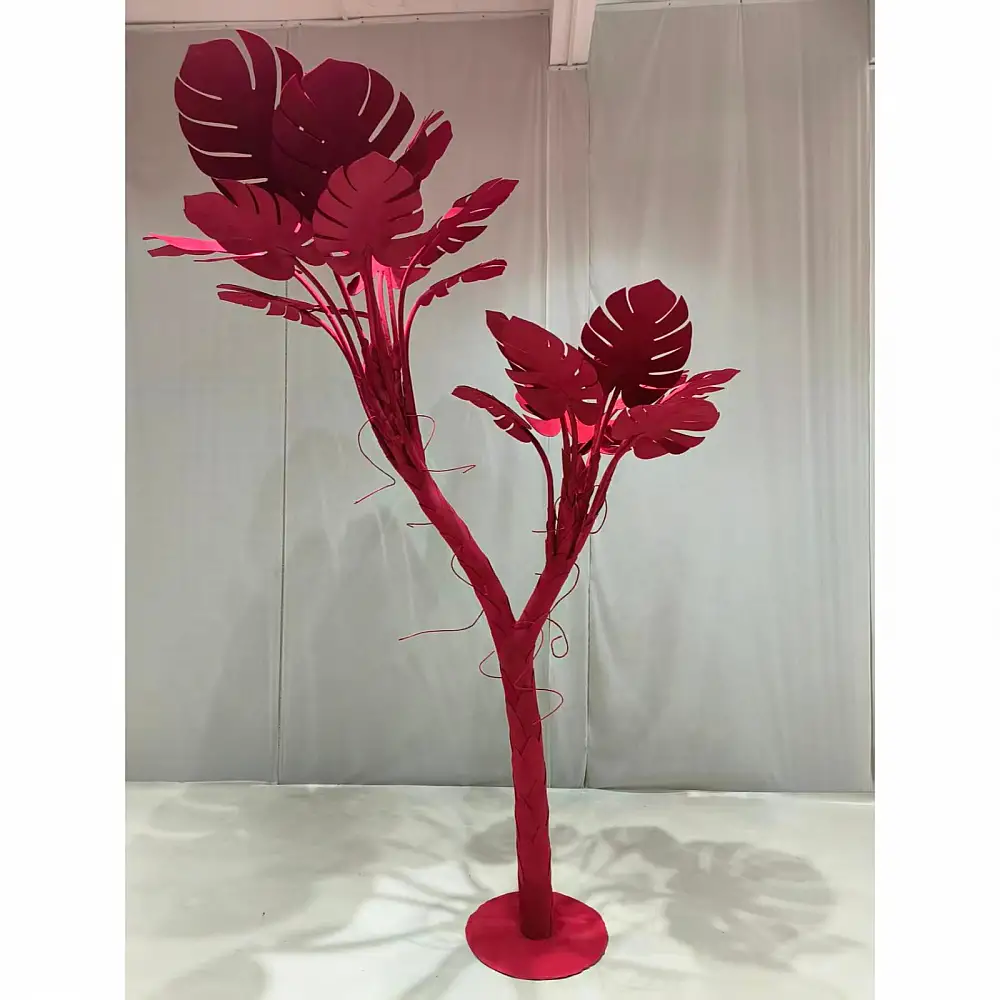 Supergreens Τεχνητό Δέντρο Eva Μονστέρα "Crimson Leaf" Κόκκινο 320 εκ.