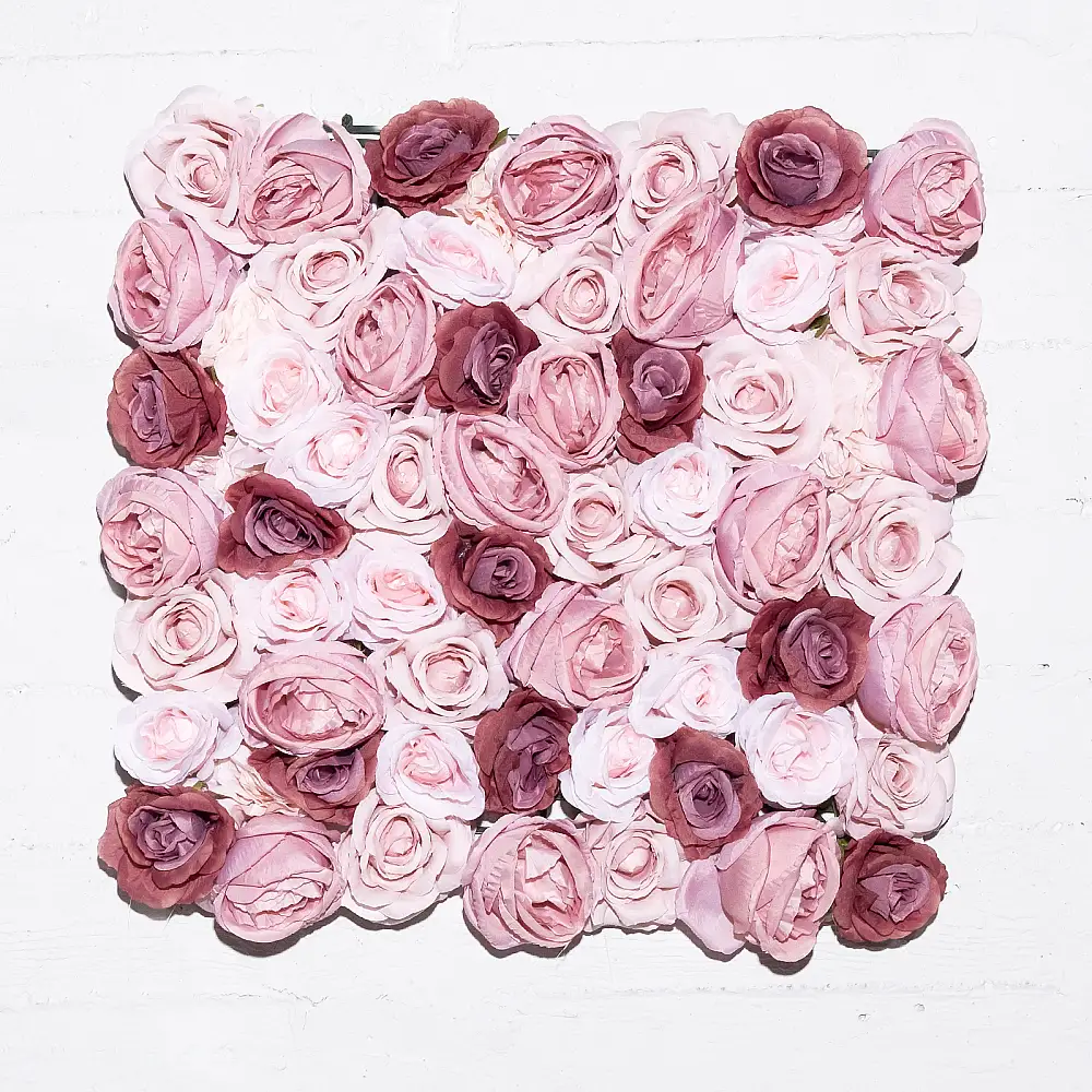 Supergreens Τεχνητή Φυλλωσία Τριαντάφυλλο Ροζ/Σομόν 50x50 εκ.