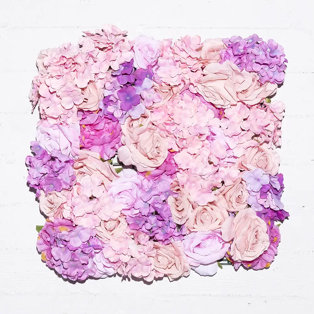 Supergreens Τεχνητή Φυλλωσιά Τριαντάφυλλο με Ορτανσία 50x50 εκ.