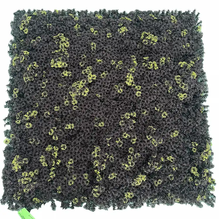 Supergreens Τεχνητή Φυλλωσιά Moss "Ombra Chiara" Μαύρη 100x100 εκ.